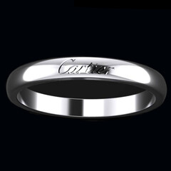 Срібна обручка з написом Cartier арт. 817к