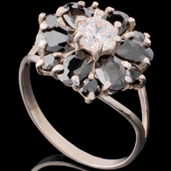 Срібна каблучка з фіанітами арт. 226к/s